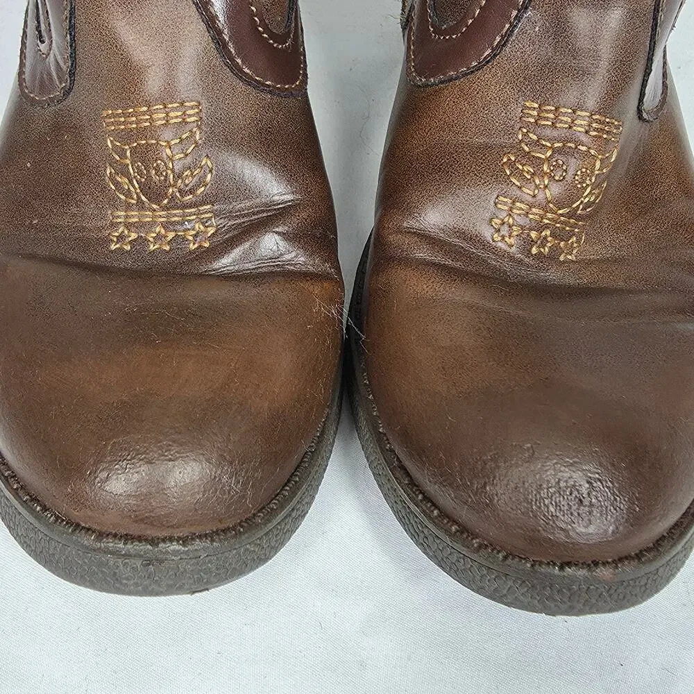 DISNEY PIXAR 2018 TOY STORY WOODY & BULLSEYE KIDS’ BROWN COWBOY BOOTS – SIZE 12